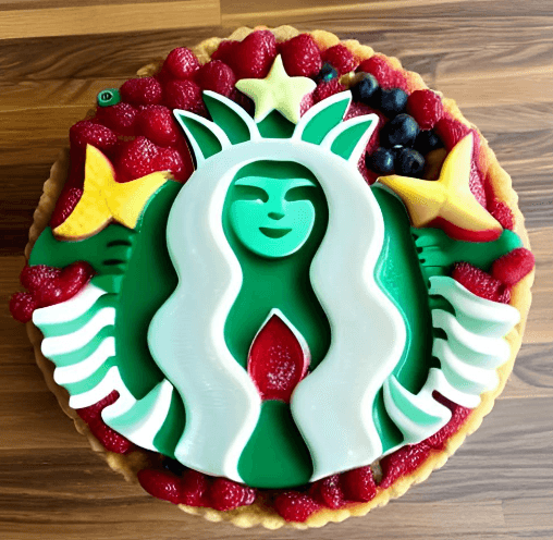 3D Logo Starbucks FruitTart