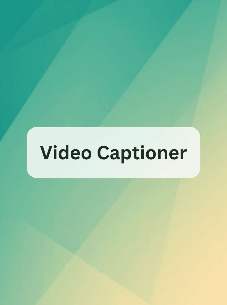 Video Captioner